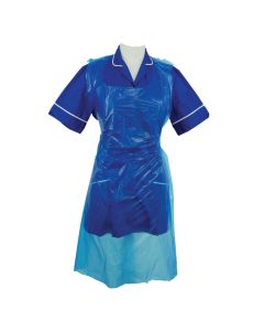 Shield A3B/R Blue Standard Length Disposable Aprons on a Roll