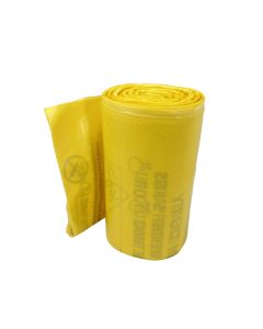 CX50/CWMD3 Yellow Medium Duty Clinical Waste Sacks on a Roll (30L, 5kg)