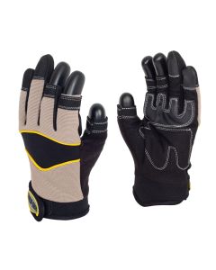 Polyco Multi‑Task 3 Synthetic Leather PVC Reinforced Glove with Three Open Fingers