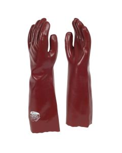 Polyco Polychem (45cm) Heavyweight Red PVC Chemical Resistant Gauntlet