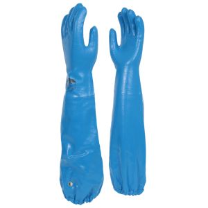 Polyco Long Nite 63cm Nitrile Coated Gauntlet with Integral Sleeve