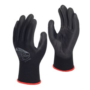 Polyco Matrix P Grip Black PU Palm Coated Glove