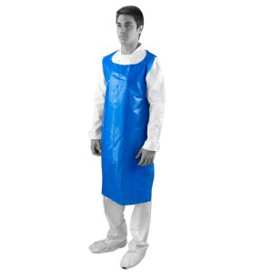 Shield A14B/200/R Blue Extra Heavy Duty Aprons on a Roll