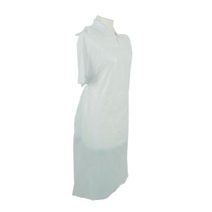 Shield A2W/R White Standard Length Disposable Aprons on a Roll