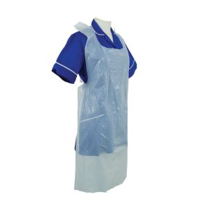 Shield A2/W White Standard Length Disposable Aprons in a Pack