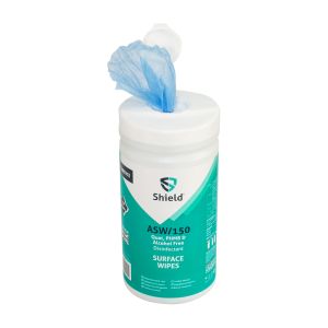 Shield ASW/150 PHMB & Alcohol Free Disinfectant Wipes (150)