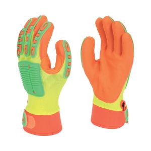 Polyco Multi‑Task E HV High Visibility Nitrile Palm Coated Glove