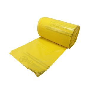 Yellow Medium Duty Clinical Waste Sacks on a Roll (20L, 5kg)