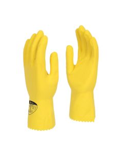 Optima™ Yellow 30cm Mediumweight Natural Rubber Flock Lined Glove