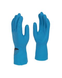 Optima™ Blue 30cm Mediumweight Natural Rubber Flock Lined Glove