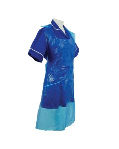 A2/B Shield® Blue Standard Length Disposable Aprons in a Pack