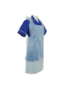 A2/W Shield® White Standard Length Disposable Aprons in a Pack