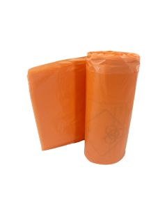 Orange Medium Duty Clinical Waste Sacks on a Roll (90L, 8kg)