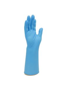 Finite® HD Blue Nitrile Long Cuff Powder Free Disposable Glove