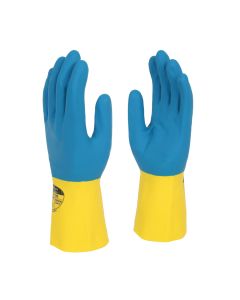 GI/500 (30cm) Shield® Blue/Yellow Bi‑polymer Flock Lined Glove