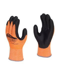 Matrix® Orange PU Cut Resistant PU Palm Coated Glove