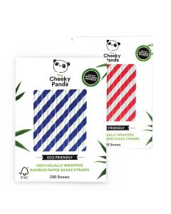 The Cheeky Panda Bamboo Straws 10mm (Pack)